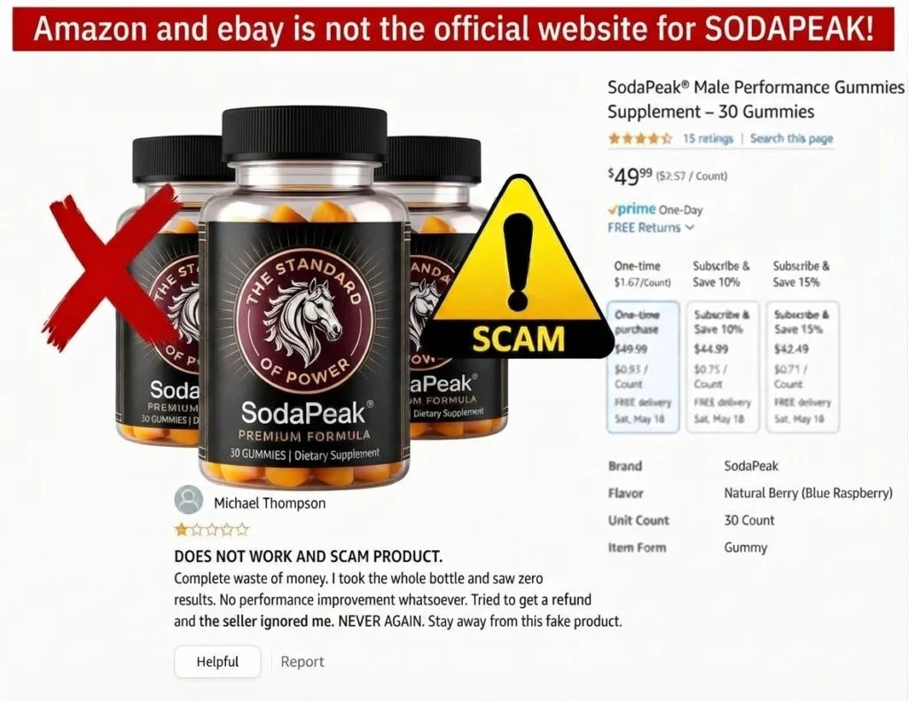 Warning about unauthorized SodaPeak sellers
